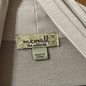 One world cardigan